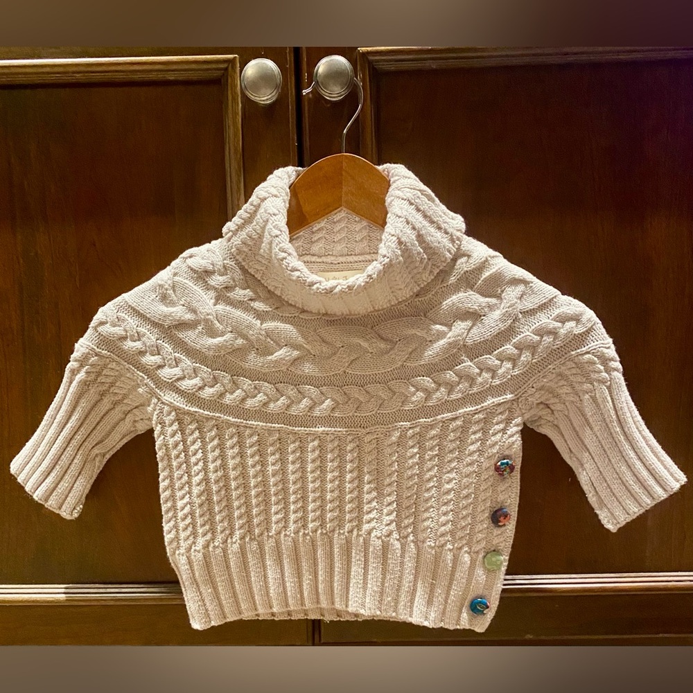 Matilda Jane Cream Cable Knit Turtleneck Sweater